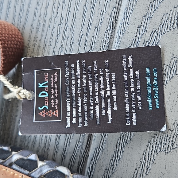 NWT Handmade Cork shoulder bag | Sew Da Kine | Hawaii - Picture 7 of 14